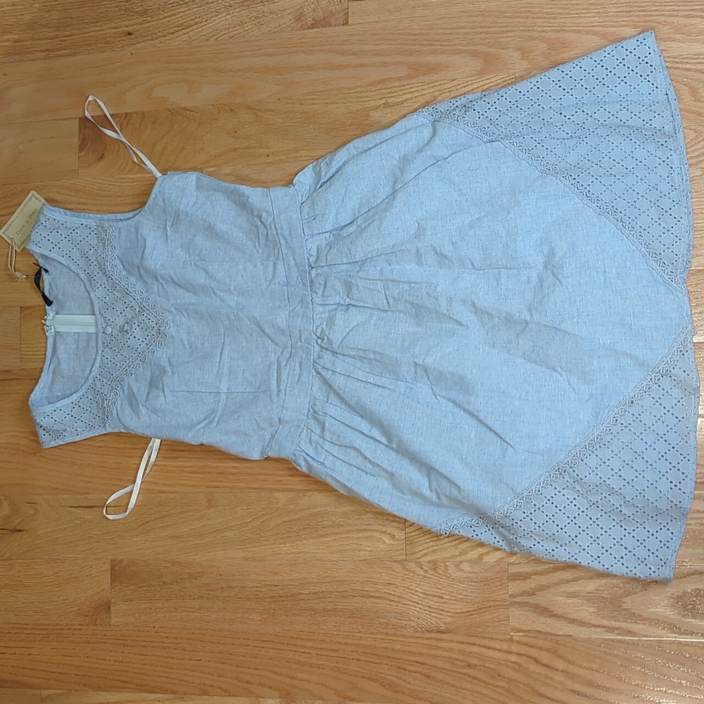 Doe & Rae Denim Blue sleeveless dress in Small